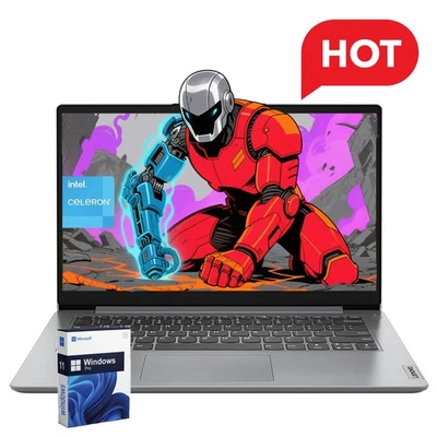 Lenovo Ideapad 1 14 in Laptop Intel Celeron N4020 4GB RAM UpTo 384GB Windows 11 - Image 1 of 4