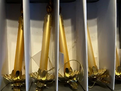 Glaskerze von KA HE KU. Gold.   Tannenbaumdekoration - Bild 1 von 4