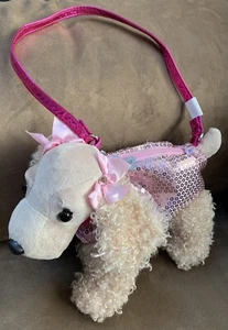 POODLE PUPPY PURSE “PRINCESS” BIRTHDAY SEPTEMBER 15 SHIMMERING PLUSH ACCESSORY!! - Picture 1 of 4