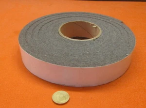 F7 Adhesive Backed Felt 3/8" Thick x 1.50" Wide x 10 Foot Roll - Picture 1 of 12