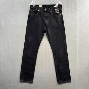 NEW Levis 501 Original Jeans Mens 31x32 Straight Gray Dark Button Fly Pocket - Picture 1 of 19
