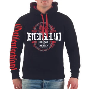 Sudadera con capucha para hombre Alemania Oriental hogar en el corazón RDA nuestros chicos orientales - Imagen 1 de 5