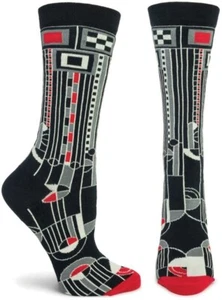 Calcetines para mujer Frank Lloyd Wright Saguaro (negros) - Imagen 1 de 1