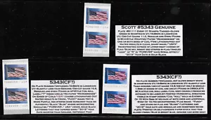 Unlisted in Scott 2022 (2) #5343(CF?)s WITH Genuine AND Descriptive Tabs--MNH - Picture 1 of 1