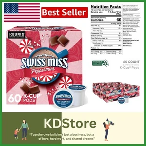 60 Stück Pfefferminze Hot Cocoa K-Cups - Cremiges und erfrischendes Wintergetränk - Bild 1 von 14