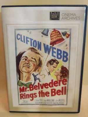 Mr. Belvedere Rings the Bell (DVD, 1951) Cinema Archive Clifton Webb Joanne Dru  - Image 1 of 3