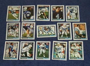 1992 92 Topps Indianapolis Colts team set Jeff George Eugene Daniels Mike Prior - Picture 1 of 2