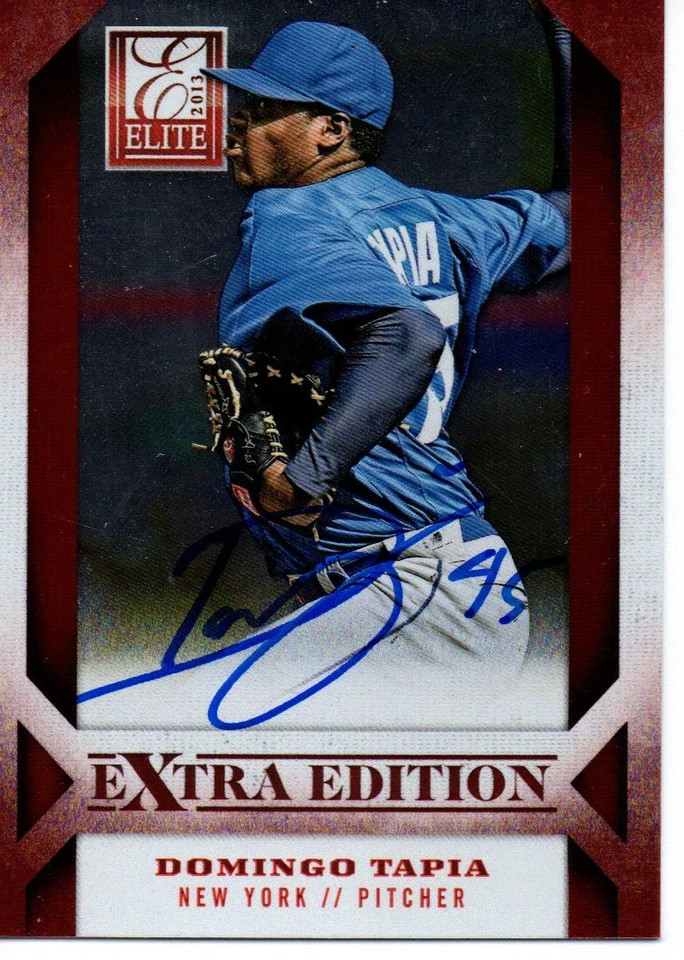 Domingo Tapia New York Mets 2013 Panini Elite Signed Card - Image 1 of 1