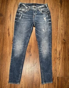 Silver Jeans Damen Girlfriend Jeans Distressed Maße 30x30 gemarkt 28x29 - Bild 1 von 11