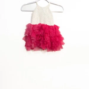 Sammi New York Girls White Red Polyester Tutu Dress Floral Tulle Pullover 2-3 - Picture 1 of 6