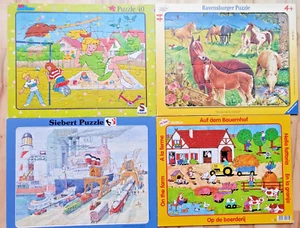 1 von 10 SAMMELN ! Bauernhof Kühe #  PUZZLE-Kleinkinder Rahmenpuzzle Kinder - Bild 1 von 3
