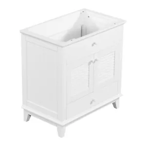 30"Bathroom Vanity Base without Sink,Bathroom Cabinetw/Two Doors and One Drawer, - Picture 1 of 13