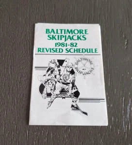 1981/82 ACHL Baltimore Skipjacks Pocket Schedule Miller High Life - Picture 1 of 2
