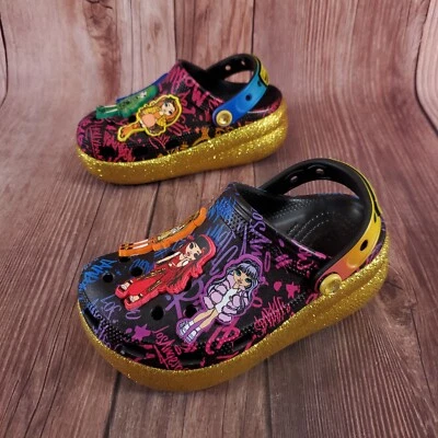 Sandalias zuecos para caminar Crocs Rainbow High Cutie Crush multicolores para niños talla 12C Foto 1 de 4