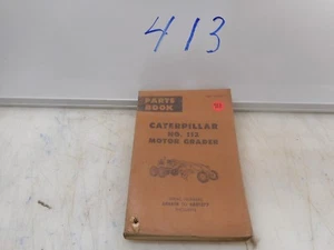 CATERPILLAR NO 112 MOTOR GRADER PARTS BOOK - Bild 1 von 4