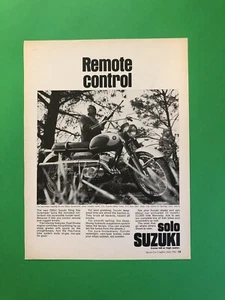 1967 SUZUKI SCRAMBLER 200cc 200 SOLO ORIGINAL VINTAGE PRINTED AD ADVERTISEMENT - Bild 1 von 1