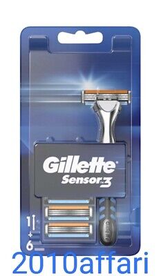 Gillette Sensor 3 Rasoio Completo + 6 Ricariche • 16.90€