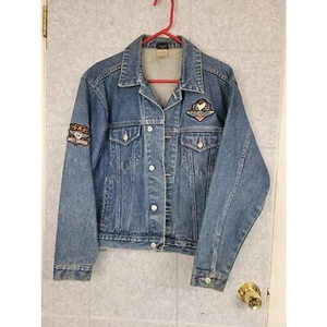 Chaqueta de Jean Vintage Harley Davidson Warner Bros. Taz Diablo de Tasmania Talla S - Imagen 1 de 12