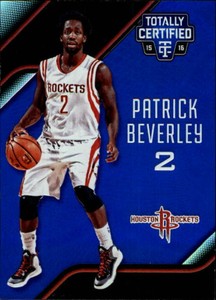 2015-16 Totally Certified Mirror Blue Basketball Card #45 Patrick Beverley /99