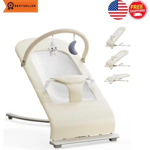 3-in-1 Portable Baby Bouncer & Rocker Chair for Newborn to Toddler - 4 Adjustabl - Picture 1 of 10