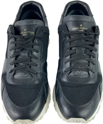 Zapatillas deportivas LOUIS VUITTON de cuero negras con monograma de lona 7,5-8,5 EE. UU. Foto 1 de 4