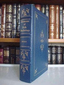 ELEMENTS OF FOLK PSYCHOLOGY Wundt Gryphon Medicine Classics Leather - Picture 1 of 1