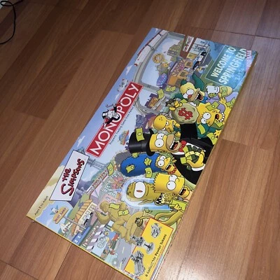 The Simpsons Monopoly Property Trading Board Game from Parker Brothers 2001 NEW! - Image 1 of 4