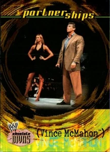 2002 Fleer WWE Absolute Divas Wrestling Card Partnership #52 Vince McMahon Gold - Picture 1 of 2