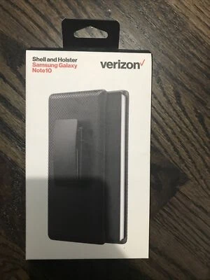 Verizon Shell And Holster Belt Clip Case for Samsung Galaxy Note 10 - Black - Image 1 of 2
