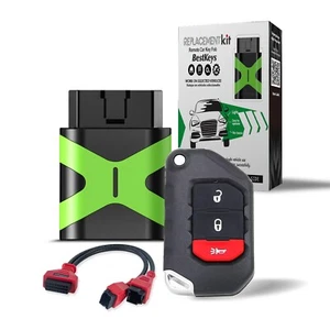 Car Key Fob Programmer Set, for 2020 Gladiator 2018 Wrangler JK OHT1130261 3-BTN - Picture 1 of 4