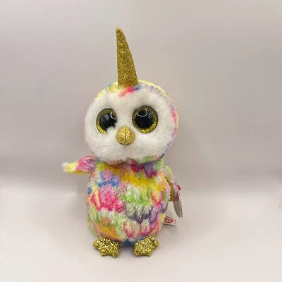 TY Beanie Boo Enchanted the Unicorn Owl Regular Size Collectible Tag Attached - image 1 of 4