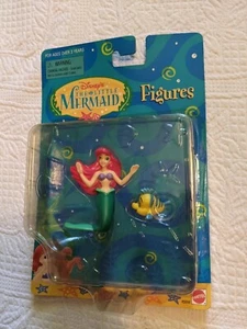 VTG DISNEY LITTLE MERMAID MATTEL FIGURES ARIEL & FLOUNDER ORIGINAL PACKAGE - Picture 1 of 3