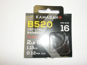 KAMASAN 2 X 10pk B520 Gancio IN Nylon Tutte le Misure Attrezzatura Pesca - Picture 1 of 5