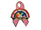 Rainbow Girls Breast Cancer Masonic Freemason Lapel Pin