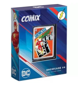  2023 DC Comix The Flash 2oz Silver Coin Niue $5 Dollars, Showcase #4, New - Picture 1 of 4