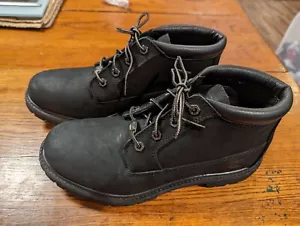 Timberland Mens Waterproof Anti-Fatigue Black Boots Rare 23398 A3498 SZ 11M NWOT - Picture 1 of 6