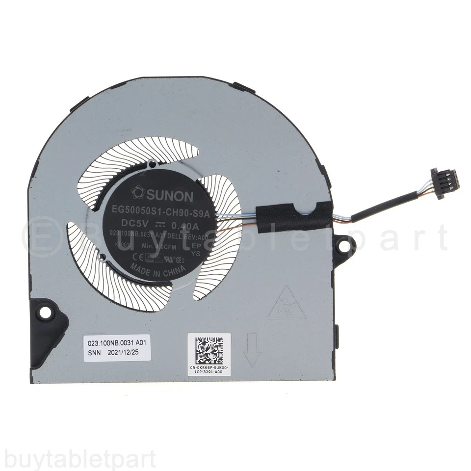 NEW CPU Cooling Fan For DELL Inspiron 14 5410 5415 7400 7415 0KRK6P 2-in-1 2021 - Image 1 of 4