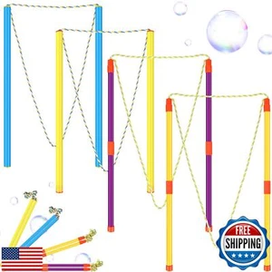 FairySandy 8 Pieces Giant Bubble Wands Big Bubble Wands for Kids Outdoors Bub - Picture 1 of 5
