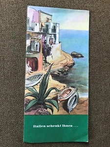 Dresdner Bank Prospekt für Benzinkarte Italien ca. 1967,Litho Künstlerkarte,Werb - Bild 1 von 3