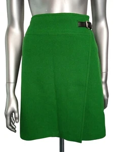 Ralph Lauren Damen Wickelrock Wolle Schnalle Grün Größe US8 (EU38) - Bild 1 von 8