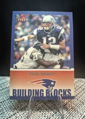 2002 Fleer Tradition Tom Brady #256 Building Blocks New England Patriots MVP - Image 1 of 4