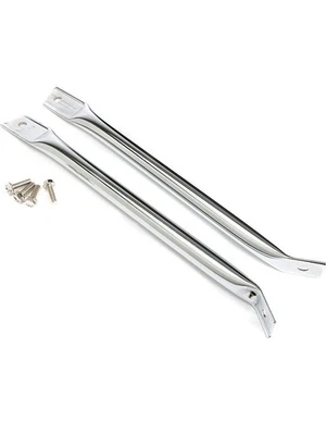 Trans-Dapt Radiator Support Bar Steel Chrome GM F-Body 1970-81 Pair (9176) - Image 1 of 4