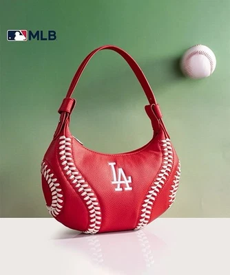 MBL LA “hobo” Purse With Embroidered Logo W Shoulder Strap DODGERS - Image 1 of 3