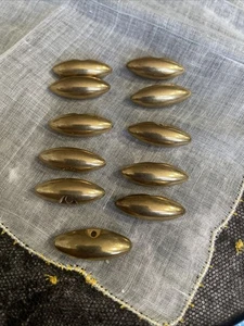 Vintage 11 Gold Tone Estate Crafting Sewing Buttons Lot Cb-31 - Picture 1 of 6