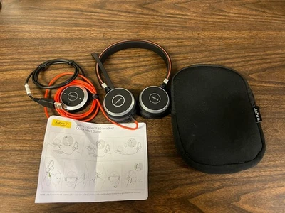 Jabra Evolve 40 UC Stereo Over The Ear Headsets - Image 1 of 2