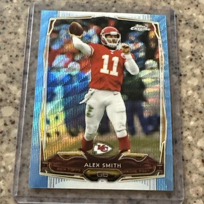Alex Smith 2014 Topps Chrome Blue Wave Refractor #54 Kansas City Chiefs-NFL - Image 1 of 2