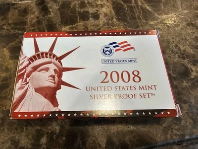 2008 US Mint Silver Proof Set with box & COA - Image 1 of 4