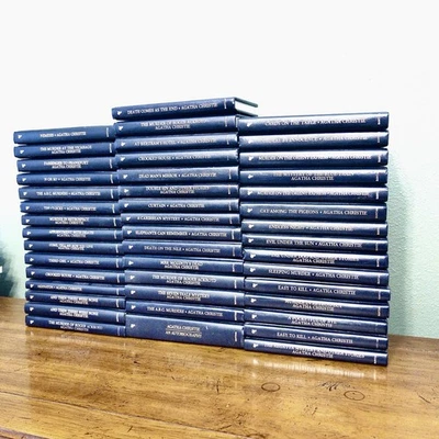 Vintage Agatha Christie Bantam Leatherette Gold Cover Mysteries  Multiple Titles - Image 1 of 4