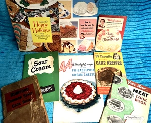 8 Vintage Recipes Booklets and Pamphlets Lot Betty Crocker Kate Smith - Picture 1 of 24
