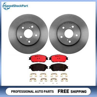 Rotores de freno de disco delanteros Brembo pastillas de freno para Toyota Avalon 2005-2007 Foto 1 de 4